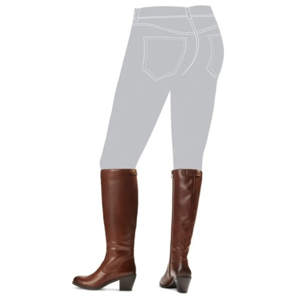 Leather Knee-High Boots